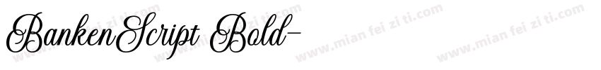 BankenScript Bold字体转换